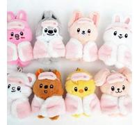 Shein SKZ K POP STAY 6th Fan Meeting Muñeco de Peluche de Pijama de 10CM Llavero - STAY In Our Little House | Juguetes de Peluche de Dibujos Animados & Anim