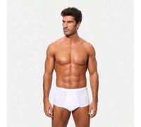 Shein Slip alto abierto de hombre de patrón clásico, en suave algodón canalé con apertura frontal y cintura con goma - AS00335