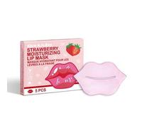 Shein SlowSunday Mascarilla Labial Hidratante de Fresa 5 piezas, Para Hidratar Labios Secos - Nutritiva, Mejora las Líneas de los Labios & Voluminiza, Aport