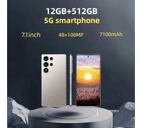 Shein Smartphone Android S25 Ultra desbloqueado con doble SIM y Android 14, 12 GB + 512 GB de RAM, pantalla HD de 6,8 pulgadas, batería de 6800 mAh, cámara