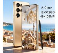 Shein Smartphone Android S25 Ultra: pantalla FHD+ de 6.8", 12 GB + 512 GB de almacenamiento, cámara de 108 MP + 48 MP, Face ID, batería de 6800 mAh, ranura