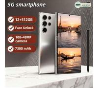 Shein Smartphone S25 Ultra con Android 14: Dual SIM, 12 GB de RAM, 512 GB de almacenamiento | Pantalla de 6,8 pulgadas, cámara Pro de 108 MP, batería de 730