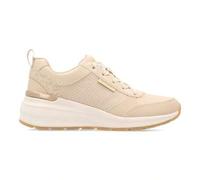 Shein Sneakers Billion - Subtle Spots, Zapatillas de moda con cuña de 5 cm para mujer, Tenis cierre cordones - Modelo 155616 - Hielo, Negro, Taupe - Entrega