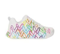 Shein Sneakers Uno Lite - Heart of Hearts., Zapatillas de calle plano para mujer, Zapatos deportivos cierre cordones - Modelo 177977 - Blanco - Entrega 24/7