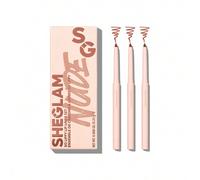 Shein So Lippy Lip Liner Set-Au Naturel 3 Piezas/Set LáPiz Delineador De Labios Suave Color Nude Mate De Alta PigmentacióN FáCil De Usar Suave Y Sedoso Tint