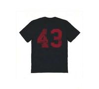 Shein Social Collective Forty Three 43 Summer Graphic Cotton Short-Sleeve T-ShirtVintage High Quality Cotton 100% Cotton Fabric Is Soft And Breathable