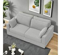 Shein Sofá loveseat, muebles de salón modernos, sofá multicombinación a elegir, asientos dobles, asiento individual, reposapiés con espacio de almacenamient