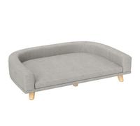 Shein Sofá para perros PawHut, sofá para mascotas, sofá para gatos con cojÃn, cama para perros grandes, sofá para perros con diseño elevado, silla par