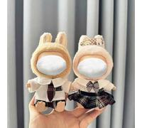 Shein [Solo ropa] Conjunto de cambio de atuendo para muñecas LABUBU de 1ra/2da/3ra generación de 17 cm, accesorios, atuendo auténtico de guardián para LABUB
