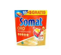 Shein Somat Oro Cápsulas Detergente Pastillas Lavavajillas 18 + 5 Dosis, 1 x 463 g