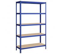 Shein SONGMICS Estantería Pesada de 5 Niveles, Estantería de Acero, Montaje sin Herramientas, para Instrumentos, Garaje, Almacén, Trastero, Carga de 875 kg,