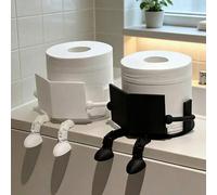 Shein Soporte creativo para papel higiénico con figura humana - Diseño interesante de persona sentada, soporte para papel higiénico, regalos de cumpleaños,