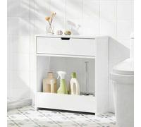 Shein Soporte de papel higiénico para baño BZR48-W, estantería estrecha de almacenamiento para baño, dimensiones 55 cm de ancho x 20 cm de profundidad x 60