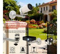 Shein Soporte de pared y techo de aluminio ligero y delgado para mini proyector y cámara de , soporte ajustable giratorio de 360°, carga estática máxima teó