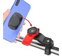 Shein Soporte de teléfono para motocicleta de aleación metálica con abrazadera Quad Lock compatible con iPhone, Galaxy y Pixel, regalo de aniversario o cump