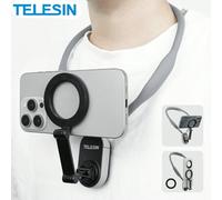 Shein Soporte magnético para cuello para teléfonos, soporte para teléfono celular en el cuello POV/Vlog Selfie manos libres, soporte para teléfono en el cue