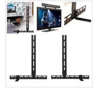 Shein Soporte Mural para Barre de Son, Soporte Universal de Barra de Sonido para Montaje Directo en TV hasta 10kg, Soporte TV Pared, Negro