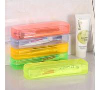 Shein Soporte para cepillo de dientes, caja de almacenamiento de pasta de dientes, soporte montado en la pared para cepillo de dientes sin formaldehído, res