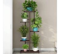 Shein Soporte para plantas de interior y exterior, de metal, para exhibir macetas, ideal para patio, primavera, jardín, esquina, balcón y sala de estar. Bro
