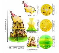 Shein Soporte para tarta de Winnie the Pooh de Disney, decoración de cumpleaños para postre y tarta, torre de dulces con tema de Stitch hecha a mano, decora