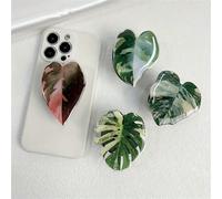 Shein Soporte plegable de hoja fresco y sencillo - Diseño de planta simulada, material acrílico, ideal para escritorio y uso con teléfono móvil compatible c