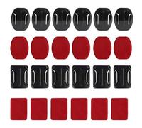 Shein Soportes adhesivos planos y curvos con almohadillas adhesivas compatibles con GoPro Hero 13, 12, 11, 10, 9, 8, 7, Max, Fusion, 6, 5, 4, Session, 3+, 3
