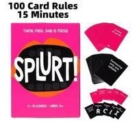 Shein Splurt Gamewright El juego de cartas Think Fast, Say It Fast 2+ jugadores mayores de 10 años NUEVO