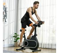 Shein SPORTNOW Bicicleta Estática Bicicleta de Fitness con Resistencia Ajustable en 8 Niveles Pantalla LCD Volante Silencioso y Soporte para Botella Carga 1