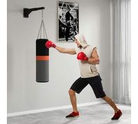 Shein SPORTNOW Soporte Saco Boxeo de Pared con Distancia Ajustable de 45-65 cm Gancho Giratorio de 360° y Cadenas para Entrenamiento en Gimnasio y Hogar Car