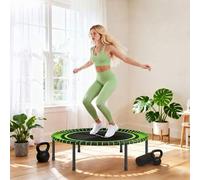 Shein SPORTNOW Trampolín de Fitness Adultos Ø114 cm, Cama Elástica con Marco de Acero Reforzado, para Entrenamiento Piernas, Cuerpo en Hogar, Oficina, Gimna