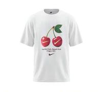 Shein Sportswear Cherry Graphic Relaxed Women's camiseta White