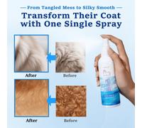 Shein Spray acondicionador y desenredante de 5 onzas líquidas con aroma a brisa marina para perros - Resuelve problemas de enredos, elimina los nudos, suavi