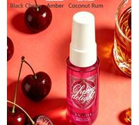 Shein Spray de fragancia con aroma a cereza y coco de 150ml/40ml, de larga duración, natural, fresco, encantador, spray ambientador portátil adecuado para r