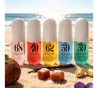 Shein Spray de fragancia de vainilla y coco, ambientador aromático de larga duración, serie de ambientadores de brisa tropical brasileña, fragancia persiste