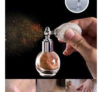 Shein Spray de polvos brillantes resaltadores, brillo luminoso para rostro y Body, maquillaje de escenario, embellecedor de belleza brillante para mujeres p