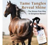 Shein Spray desenredante para crin y cola de caballo | Desenreda y acondiciona rápidamente para lograr un pelaje listo para el espectáculo | 6.76 Fl Oz | Fó