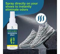 Shein Spray desodorante para pies y zapatos - Macerado de aloe, hipoalergénico, fragancia de menta y limón, control de olores y alivio de la sudoración
