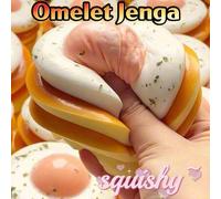 Shein Squishy-Tostada de Huevo Frito Super Gruesa-1 pieza-Juguete de Apretar Huevo Frito-Alimento Realista-Juguete de Alivio del Estrés-Alivio de la Ansieda