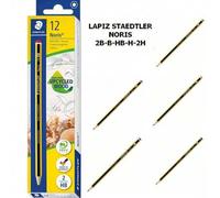Shein STAEDTLER Noris Lápices de madera Lapiz mas conocidos de grafito escolar Pack 12u 2B,2H,B,H,HB. Lapiz aleman gran calidad garantizada