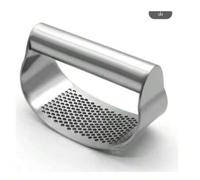 Shein Stainless Steel Garlic Press Manual Mincer Chopping Tools Curve Fruit Vegetable Cooking Kitchen Gadgets