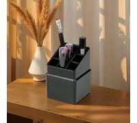 Shein STARLEY- Organizador de Labiales Compactor Negro 9.4x9.4x13.1cm, Almacenamiento de Maquillaje Compacto para Cosméticos, Cajón Práctico para Tocador o