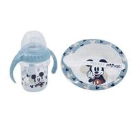 Shein STOR MICKEY SET REGALOS PARA BEBE 3PCS (VASO ENTRENAMIENTO 250 ML, PLATO Y CUCHARA) MICKEY MOUSE HEART FULL LIBRE BPA OFICIAL GARANTIZADO CALIDAD DE C