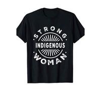 Shein Strong Indigenous Woman T-Shirt 100%Cotton - 220g100% Cotton Men's Casual Printed Short Sleeves, Fashionable And Breathable Retro Street Fun Summer Fa