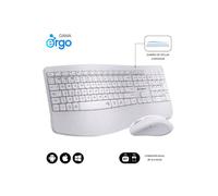 Shein SUBBLIM Teclado con ratón COMBO DUAL OFFICE PROWAVE WHITE