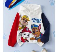 Shein Sudadera con capucha con estampado de perro lindo y bloques de color para niño pequeño, adecuada para otoño/invierno, sudaderas deportivas para niños,