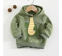 Shein Sudadera con capucha de manga larga con diseño de dinosaurio en 3D y cuernos para bebé niño