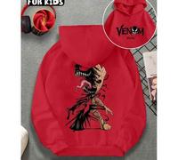 Shein Sudadera con capucha gráfica de la forma de Venom Groot para adolescentes/niños, sudadera holgada de manga larga con personaje de Marvel, otoño