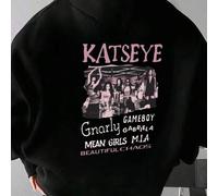 Shein Sudadera con capucha oversize con estampado de grupo de chicas Cat's Eye, para vacaciones, viajes, playa, casual, deportiva y elegante
