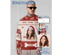 Shein Sudadera con capucha personalizada para hombres, se pueden personalizar patrones como retratos, miembros de la familia, mascotas, dibujos animados, te