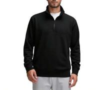 Shein Sudadera con cremallera y escote de solapa casual y holgada para hombre